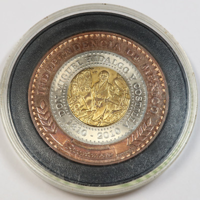 1810 2010 MEXICO | Tri Metallic Copper Zinc Miguel Hidalgo Independence #42895J