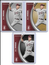 2015 Panini Collegiate Stanford Rainbow #48 A.J. Vanegas (Silver/Gold/Black)