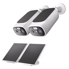 SolarCam 2K Wireless Outdoor Security Camera - Solar-Powered No Monthly Fees