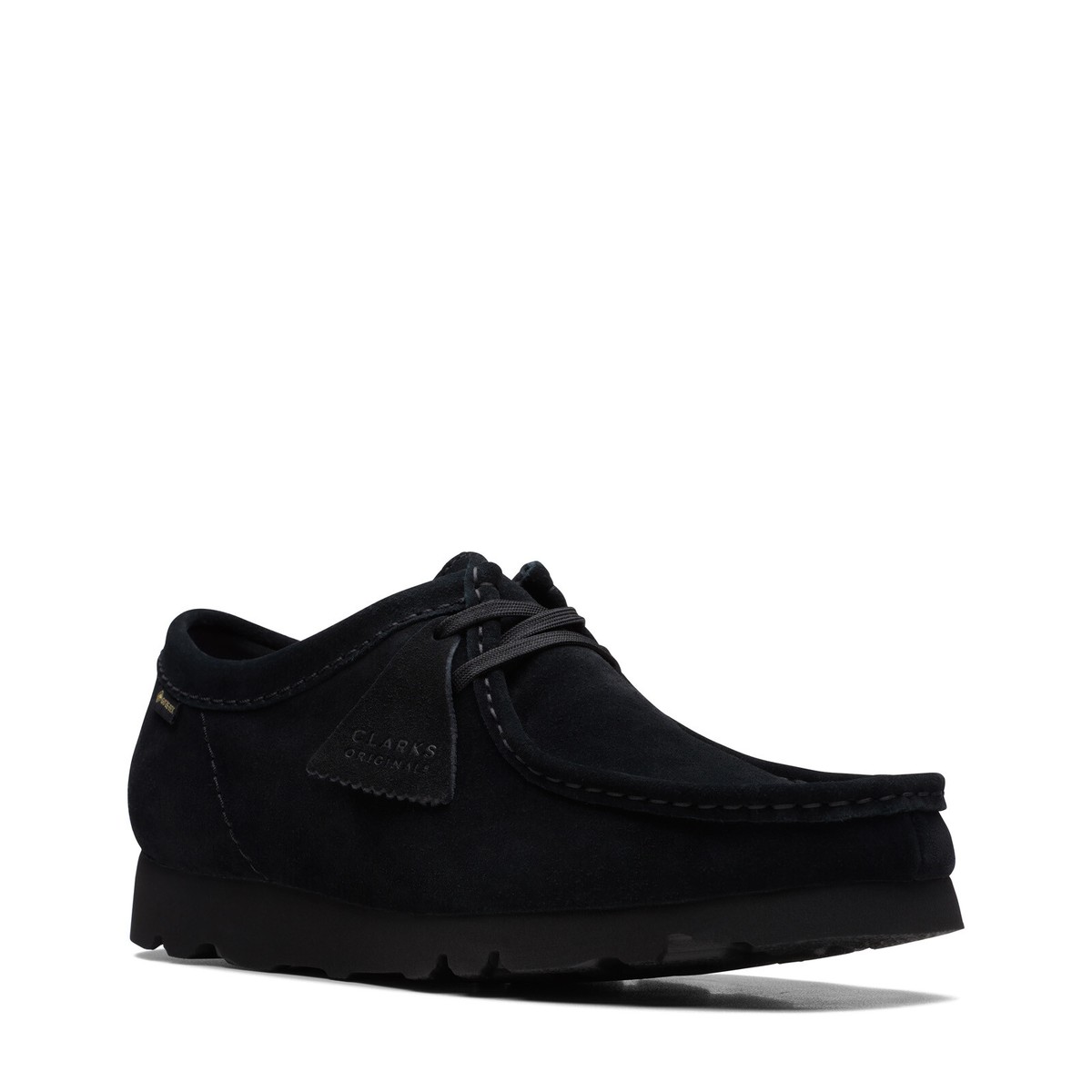 Clarks Wallabee Gore-Tex GTX 26149449 Mens Black Suede Oxfords 