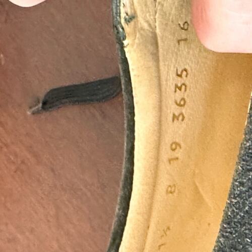 Robert Clergerie sz 41.5 suede leather green platform shoes Paris France NWOT - Picture 9 of 11