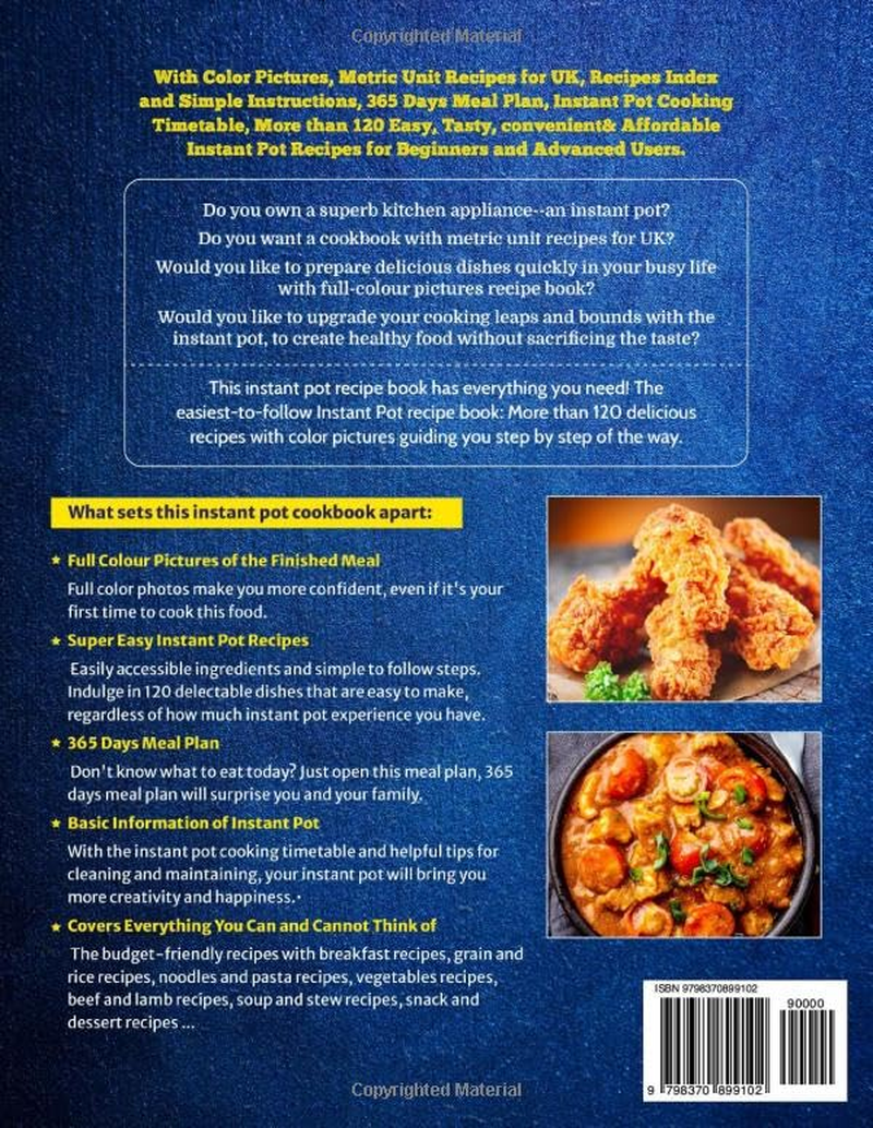 The Complete Instant Pot Cookbook for UK: Surprise Your Taste Buds