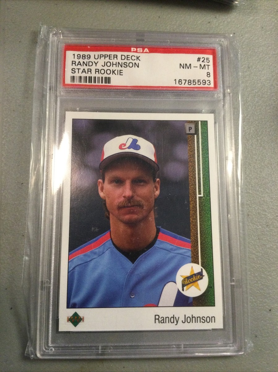 1989 upper deck #25 randy johnson psa 8 star rookie | eBay
