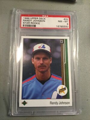 1989 upper deck #25 randy johnson psa 8 star rookie | eBay