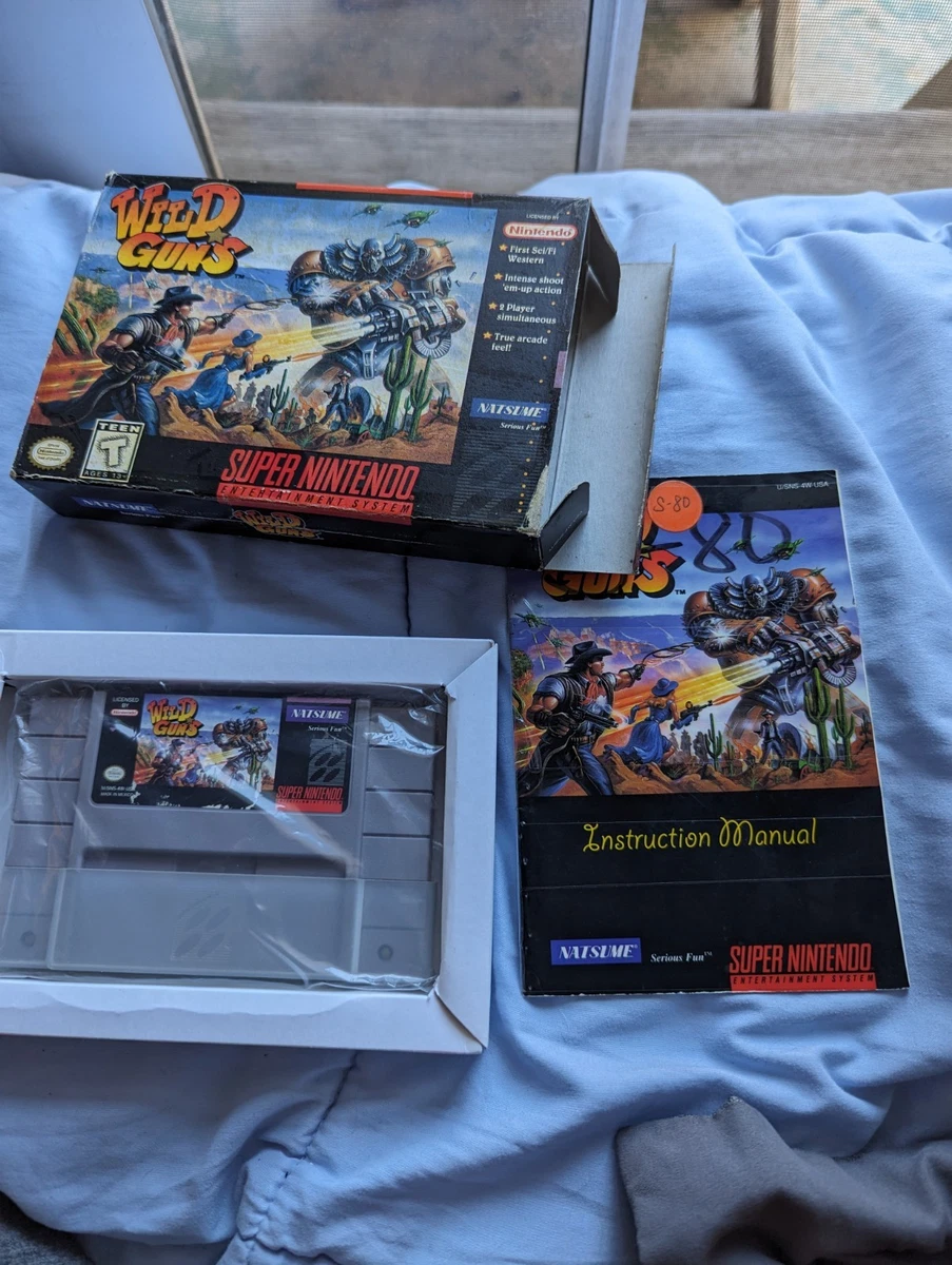 Nintendo SNES Video Games Wild Guns for sale | eBay
