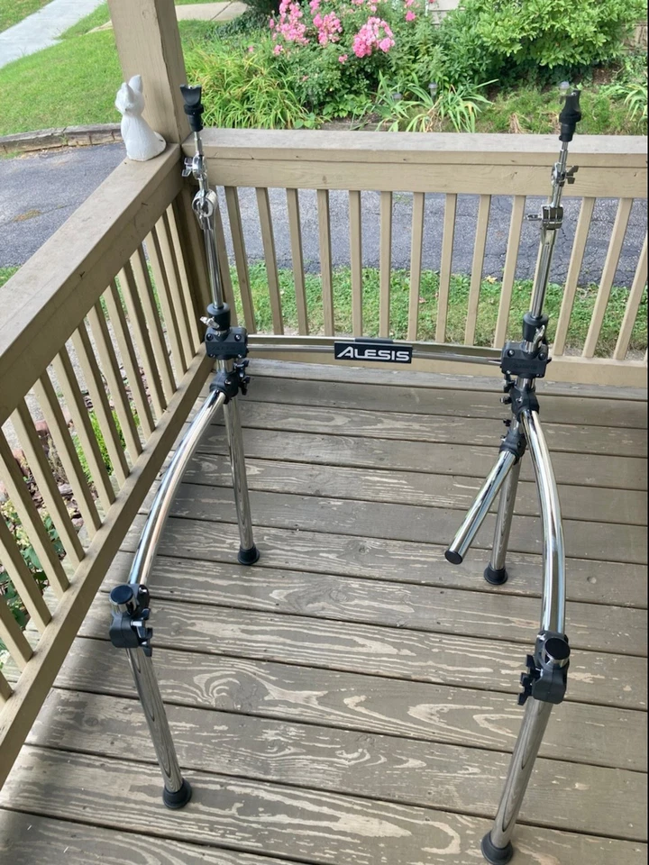 Alesis Command Drum Rack w/2 Arms NEW Chrome Stand E-Drum Kit (No Mounts) 1.5" - Image 4 of 4
