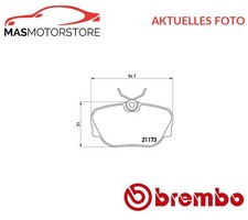 SATZ BREMSBEL�GE BREMSKL�TZE VORNE BREMBO P 06 010 P F�R BMW 3,Z1,E30