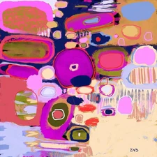 Emilia Bachelier Contemporary Abstract 10x10” Premium Semi-Glossy Paper Print