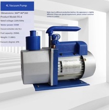 Small Rotary Vane Vacuum Pump Air Conditioning Refrigerator 4L Vacuum Pump