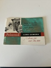 Appareil photo Polaroid Land modèle 150 800 livret conseils guide