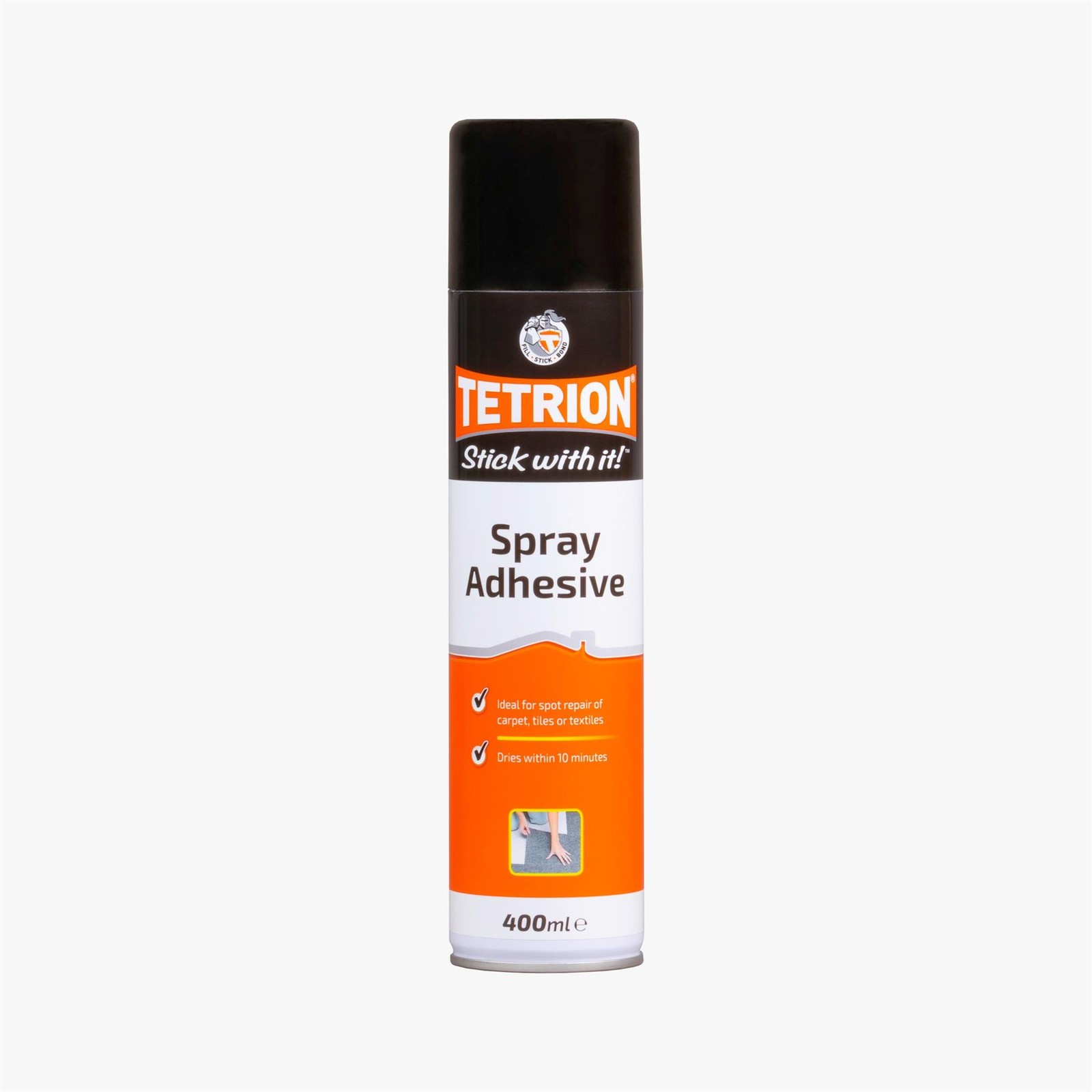 Tetrion Spray Glue Flexible Adhesive Fast Drying Excellent Coverage 400ml x4