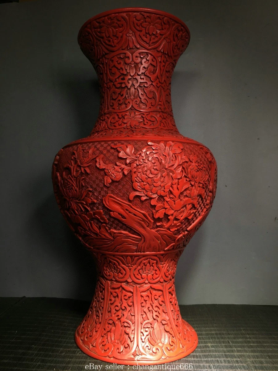 ♦中国 辰砂 銅紅釉 桃花紅瓶 花瓶 古玩 コレクション 骨董品 アンティーク 桃花紅瓶｜展示中の日本・東洋のやきもの｜コレクション｜岡田美術館