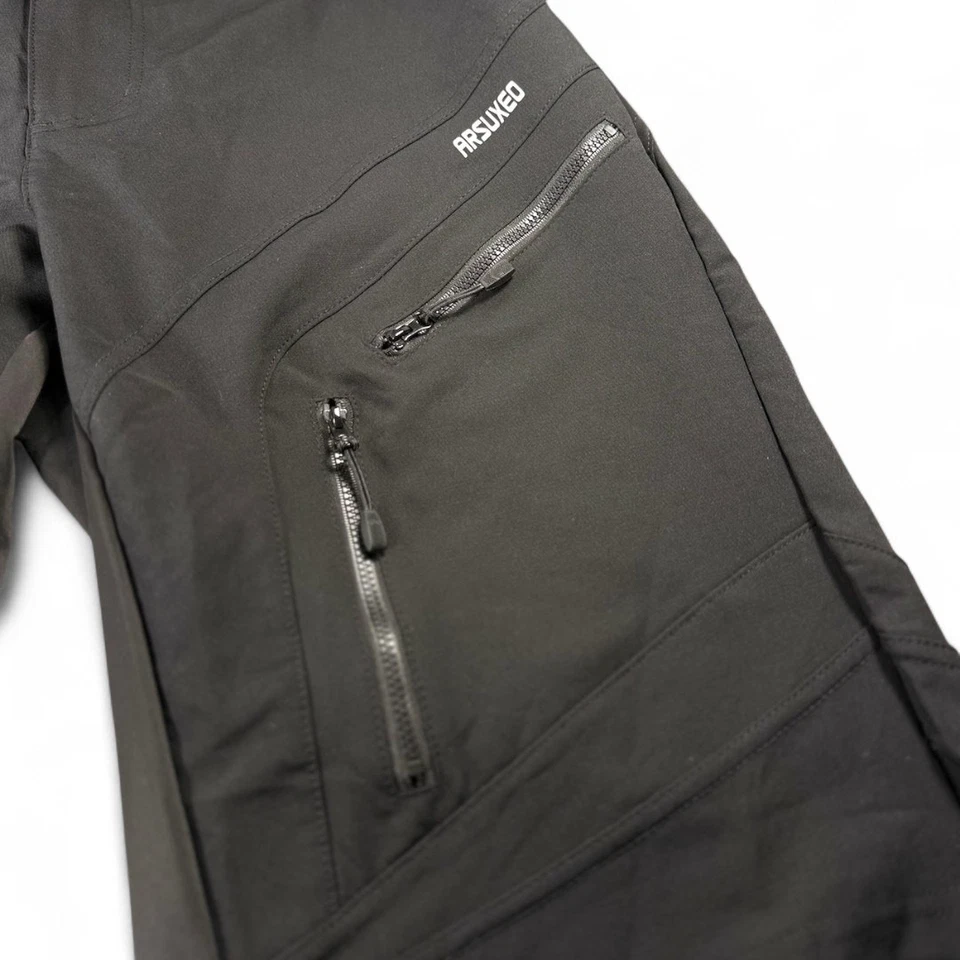 ARSUXEO Mens L Shorts Black Downhill Enduro Mountain Bike Breathable Vented MTB - Image 4 of 4