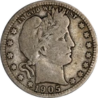 1905-S Barber Quarter