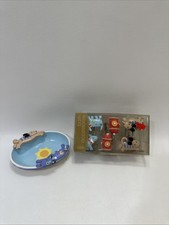 Set of 12 Jenny  Jeff Dog Parade Shower Curtain Hooks with Soap Dish Tray Set