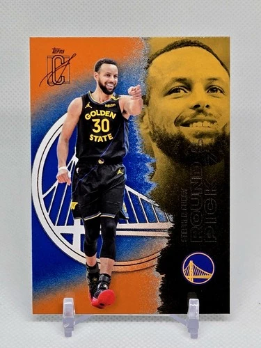 2025-26 Topps Signature Class #52 Steph Curry Blue &amp; Orange Parallel NBA GSW