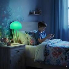 Jellyfish Night Light Cute Room Decor 3d Decoration Hanging Lights Atmosphere Be