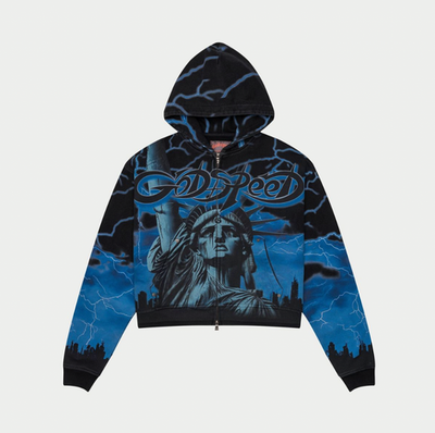 GODSPEED Voltage Zip Hoodie (Blue) (Voltage-Zip-Hoodie-Blue-Boom