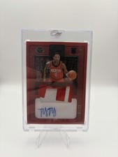 Panini 2022-23 One and One TyTy Washington Jr. Rookie Patch Auto Red /25 PRJ-TYW