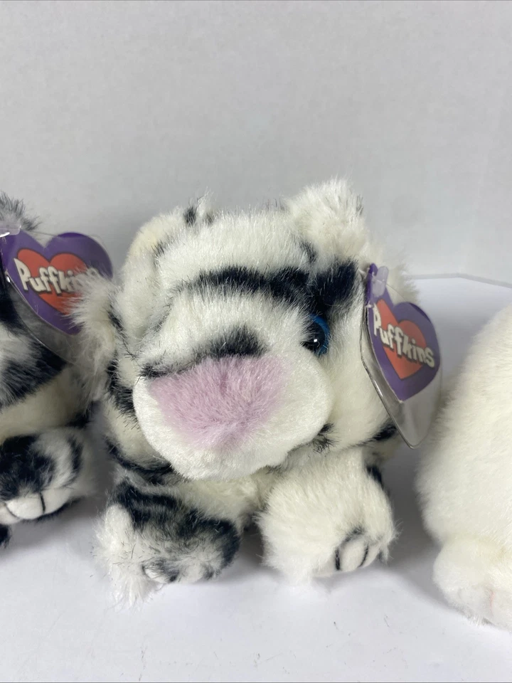Puffkins Lot Of 5 New Vintage Plush Cats NWT SWIBCO - Image 4 of 4