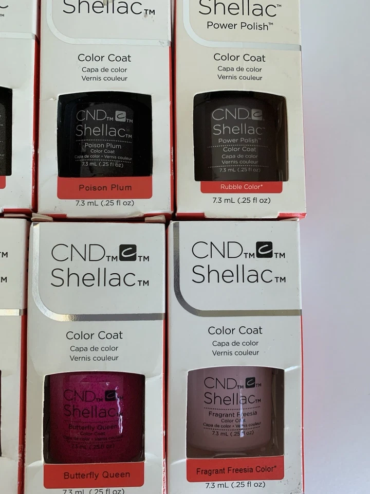 Lote de 14 Esmaltes de Uñas CND Shellac Power + Base de Colores Surtidos de 14 Días Foto 4 de 4