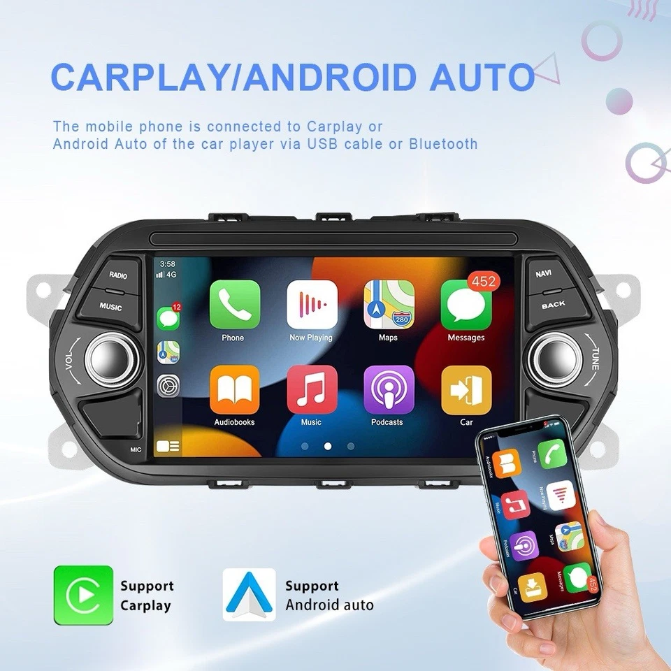 Autoradio 7” Android 15 per FIAT Tipo Egea 2015 - 2017 CARPLAY Wireless 2+64 Nav - Immagine 3 di 4