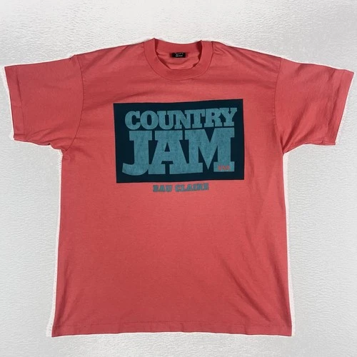 Vintage 1994 Country Jam USA Concert Graphic T-Shirt Size XL 1990s vintage concert t-shirt, vintage, size XL, single stitch, B+ condition