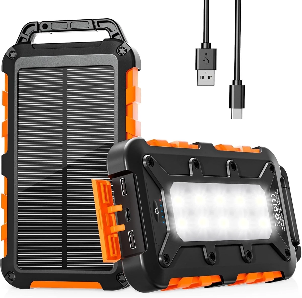 TD® batterie externe solaire haute capacité etanche 8000mAh iphone cha
