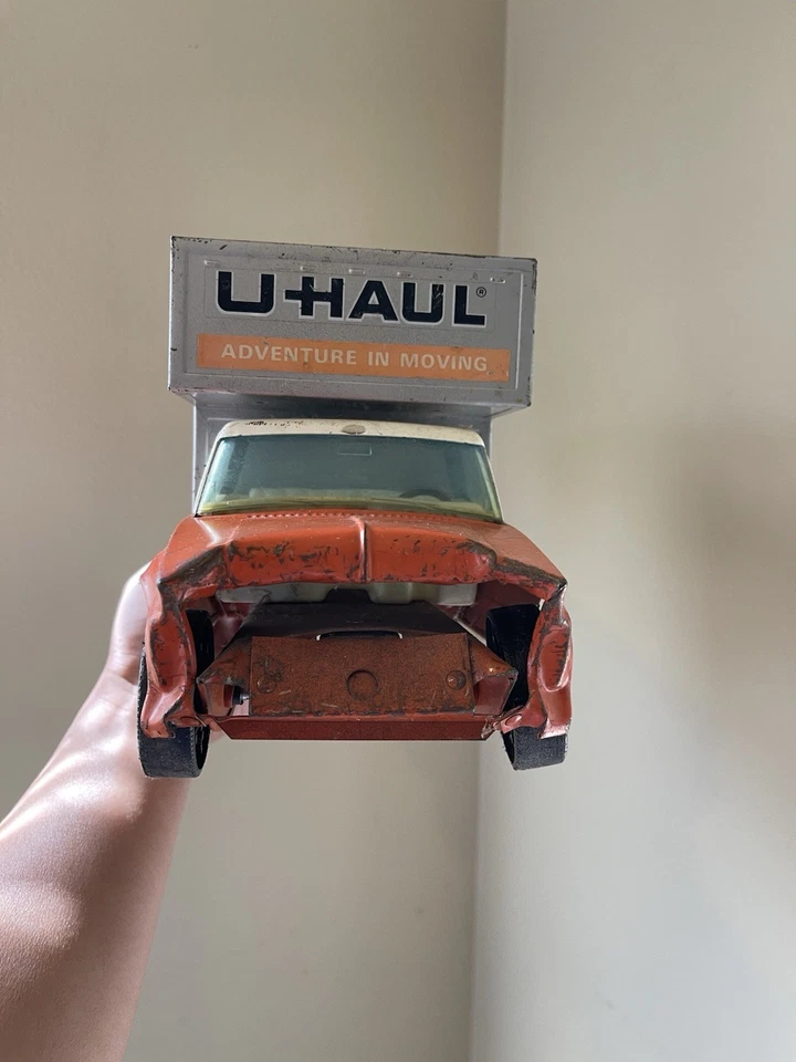 Винтажный макси-двигатель 1970-х Nylint Ford U-Haul прессованная сталь грубое состояние товара - Изображение 3 из 4