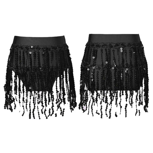 Kids Girls Briefs Bottoms Swing Skirts Solid Color Dance Skirt Gymnastics Shiny - Picture 48 of 59
