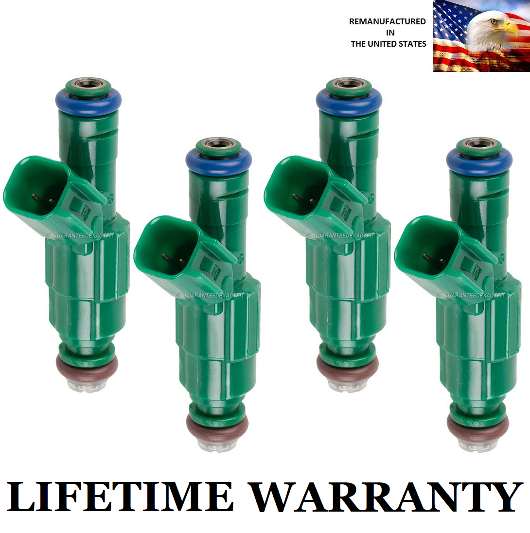 Genuine Bosch Set Of 4 Fuel Injectors For Mazda 3, 5, 6 2.3L