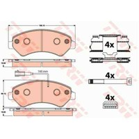 Trw BremsbeläGe GDB2072 BremsklöTze FüR CitroëN Jumper Bus