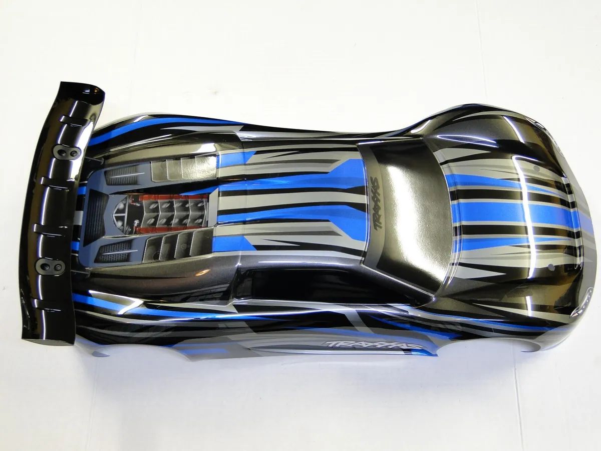 NEW TRAXXAS 1/7 XO-1 100MPH 4WD SUPERCAR Body Factory Painted GRAPHIX BLUE  RO6B