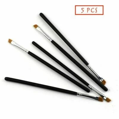 5 Eyebrow Brush Tinting Eye-shadow Pro Angled Cosmetic Eye Brow Brushes Set UK