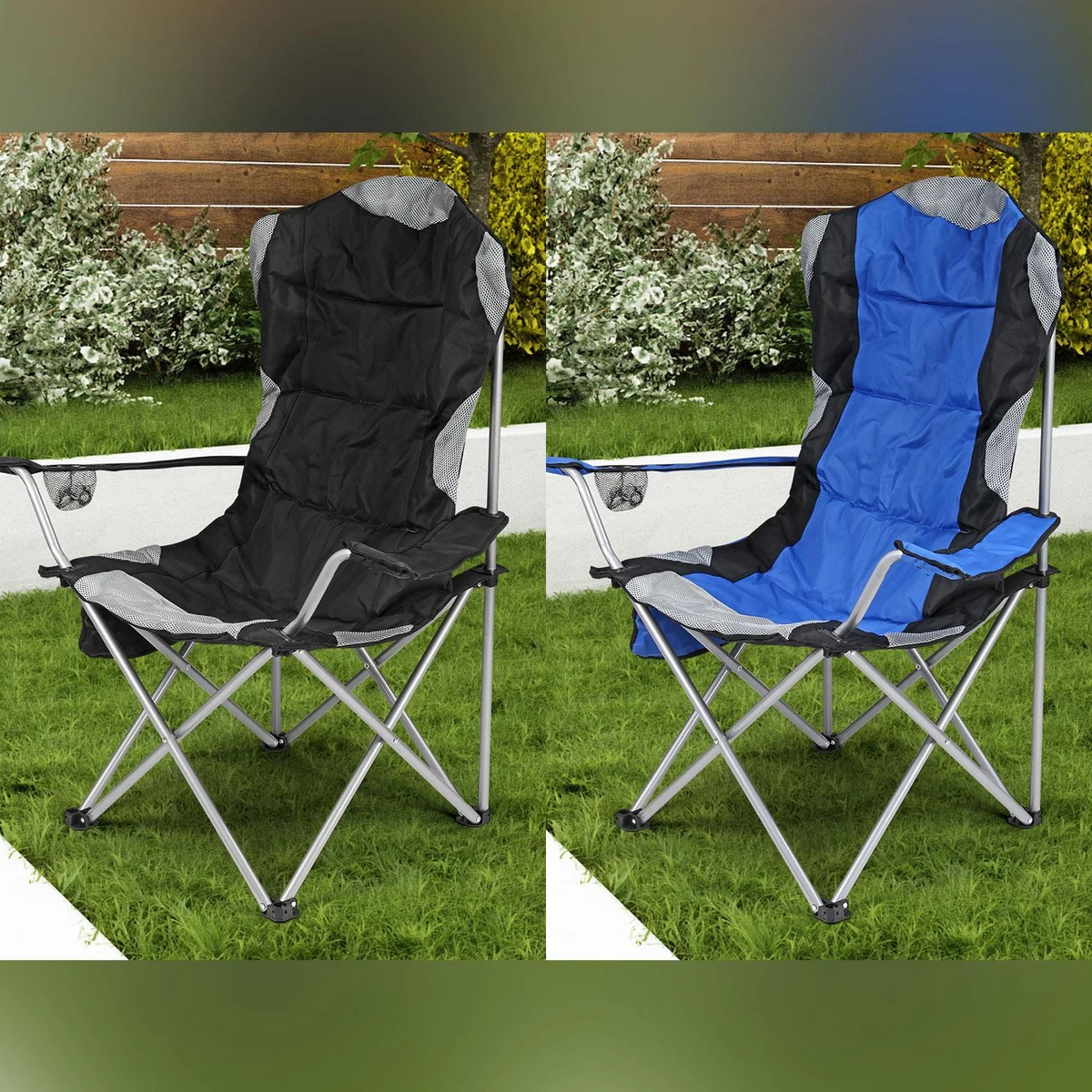 Folding patio chairs with cushions sales