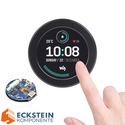 Waveshare ESP32-S3 Development Board, mit 1.28Inch round Touch LCD, Compact Siz