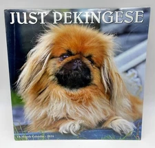 Willow Creek Press 2024 NEW SEALED Just Pekingese 12" x 12" Wall 18 Mo Calendar