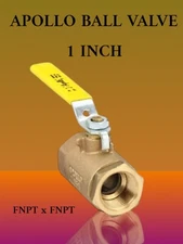 Apollo Ball Valve Bronze/Brass 1” Inch |  FNPT Regular Port Manual Made USA