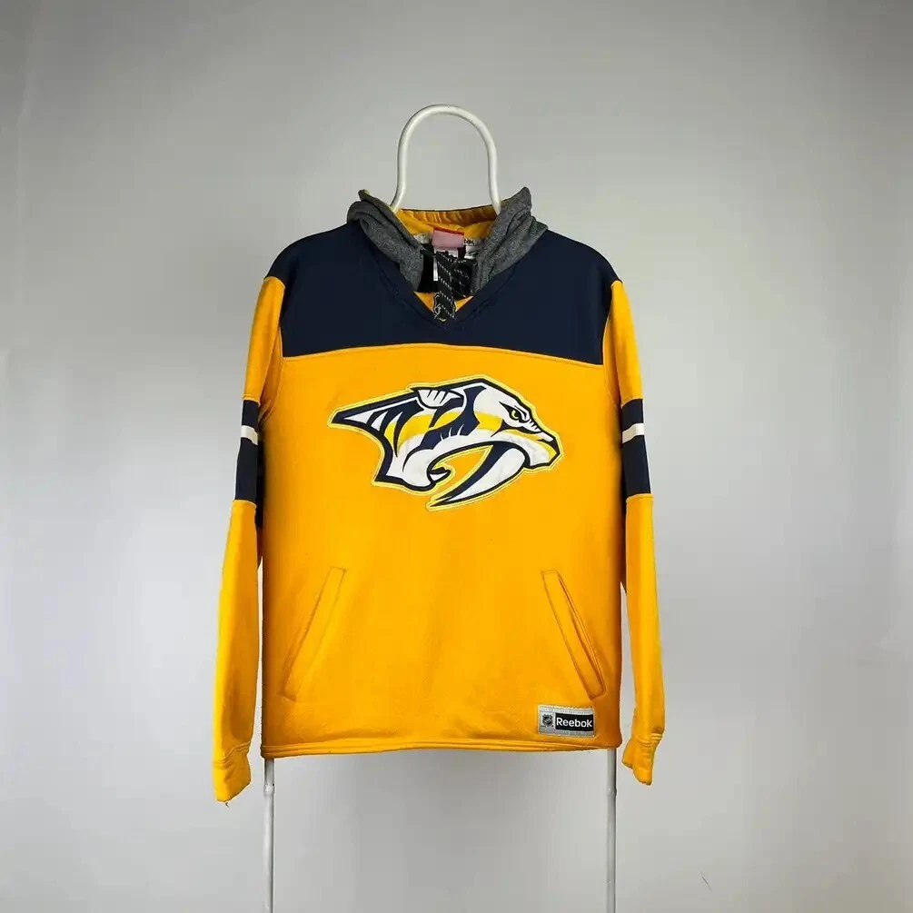 Reebok Nashville predators hoodie hockey size Medium eBay