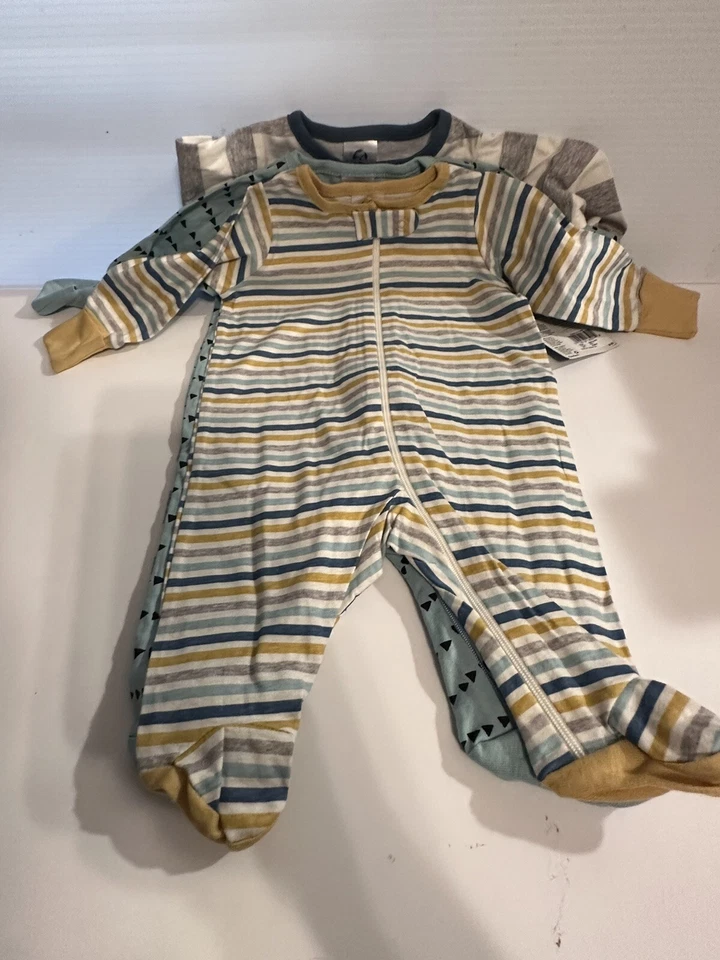 Gerber Baby Boys 4-Pack Sleep 'N Play Footie Dinosaurs, Newborn - Image 4 of 4