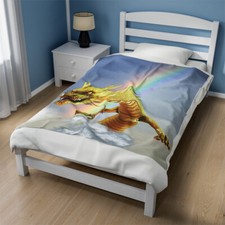 L'AMOUR DE SOI Dragon's Embrace Plush Blanket
