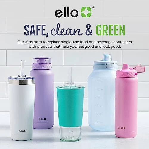 Ello Pop & Fill 32oz Stainless Steel Water Bottle with Quick Fill Technology,... - Image 2 of 4