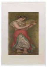 Pierre Auguste Renoir Dancing Girl With Tambourine A3 A4 Framed Print Picture