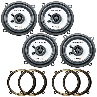 PG AUDIO Lautsprecher Einbauset passend für Renault Megane 3, Tür Vorne und Hinten