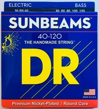 DR NLR5-40 SunBeams Bass Guitar Strings 5-string lite gauge 40-120