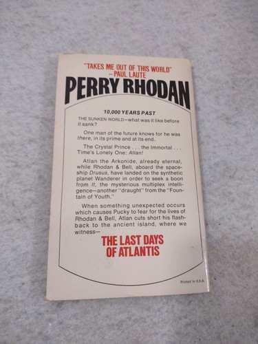 Vintage Lot of 10 Perry Rhodan Books 60-69 Paperback Sci Fi 1975 First Print ACE - Picture 10 of 24