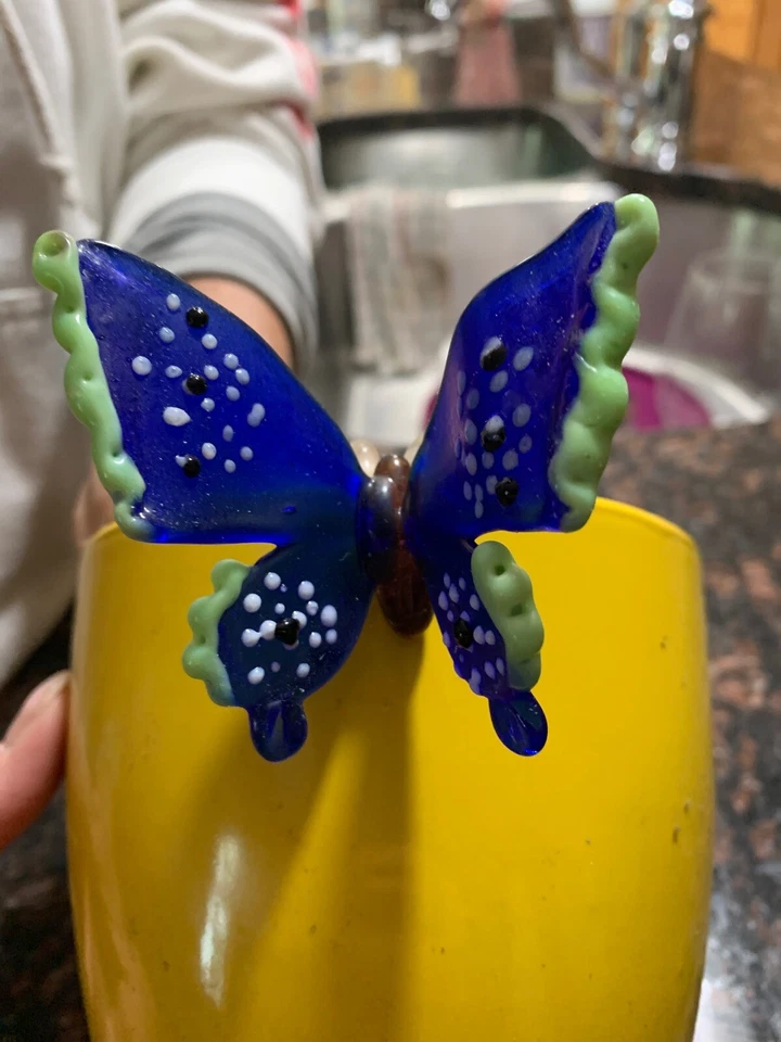 Enfeites de vaso de flores estojo 12 cores sortidas, vidro, feito por cérebro de pássaro... novo com etiquetas - Imagem 4 de 4