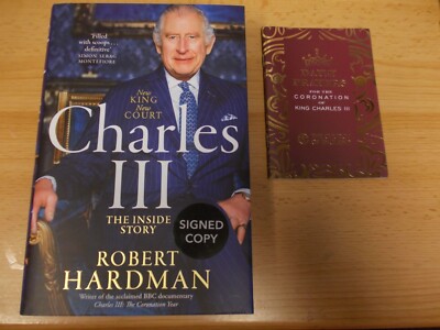 Charles III, Robert Hardman,SIGNED FIRST EDITION ,1st imp Hardback + booklet