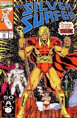 Silver Surfer (1987) #  46 (7.0-FVF) Return of Adam Warlock 1991
