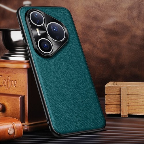 Genuine Leather Litchi Case for Huawei Pura 80 Pro+ 80Pro Shockproof Armor Cover - 第 11/23 張圖片
